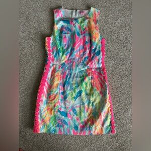 Lilly Pulitzer Sparkling Sands Shift Dress Sz 6